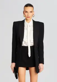 Lace Tie - White