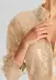 Ariana Sequin Lace Shirt(Nude,XXS)