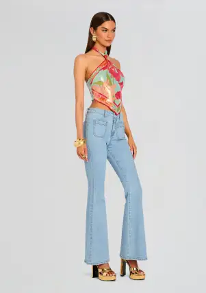 Callie Top(Aqua Primavera,XXS)