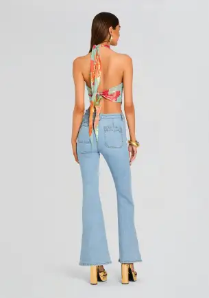 Callie Top(Aqua Primavera,XXS)