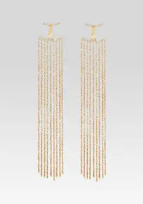 Amber Earrings - Gold