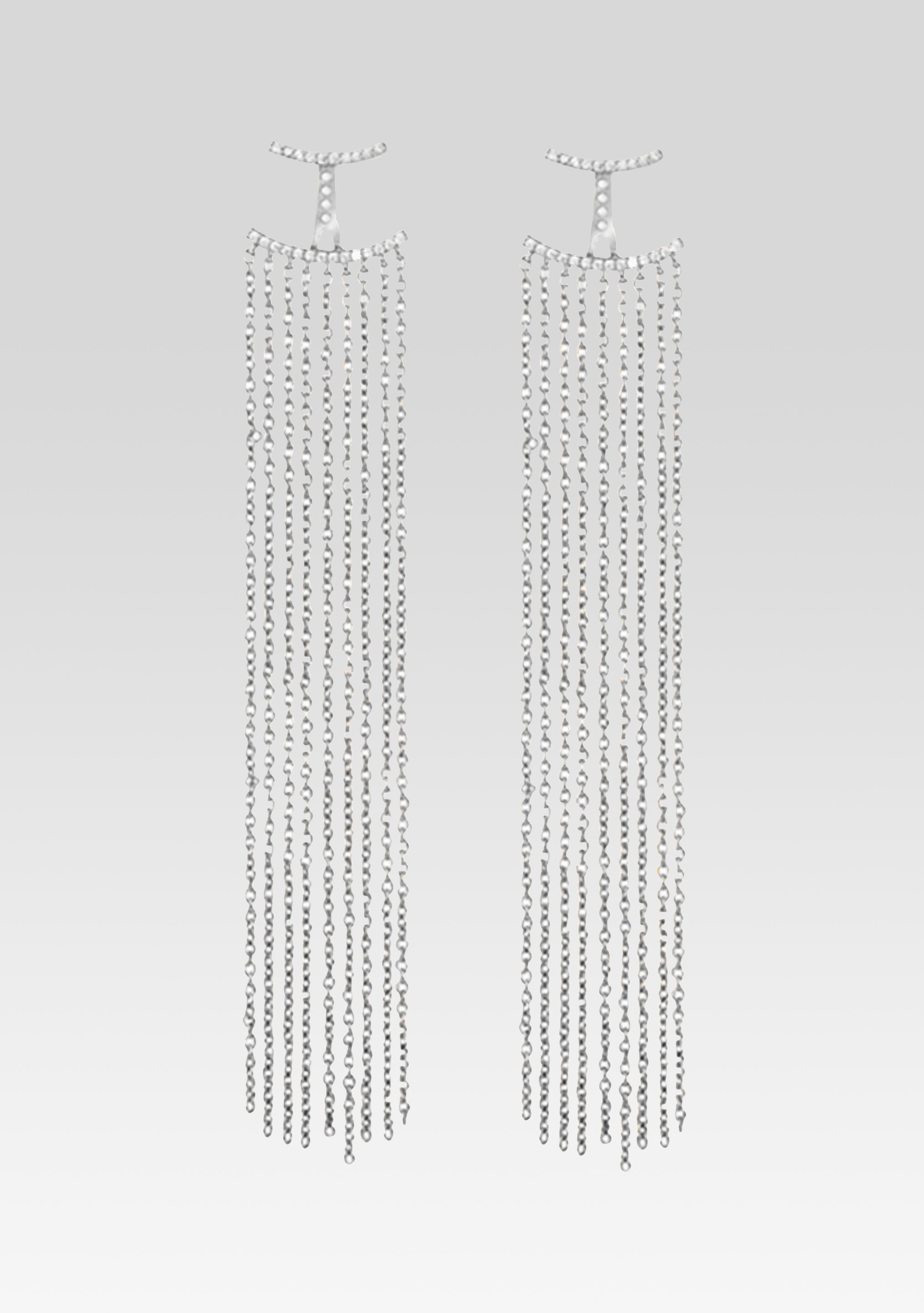 Amber Earrings - Silver