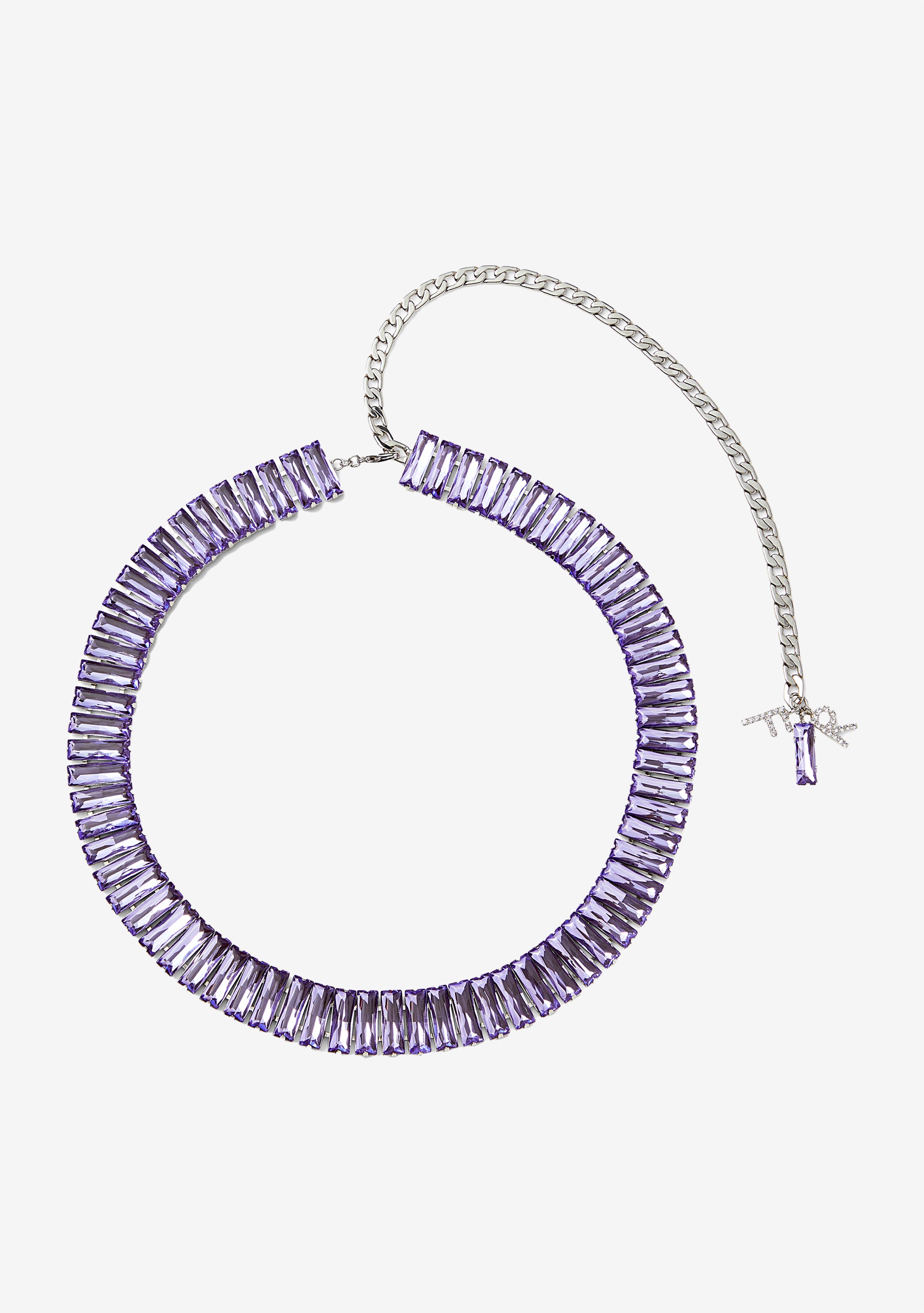 Anya Baguette Belt - Violet/Silver
