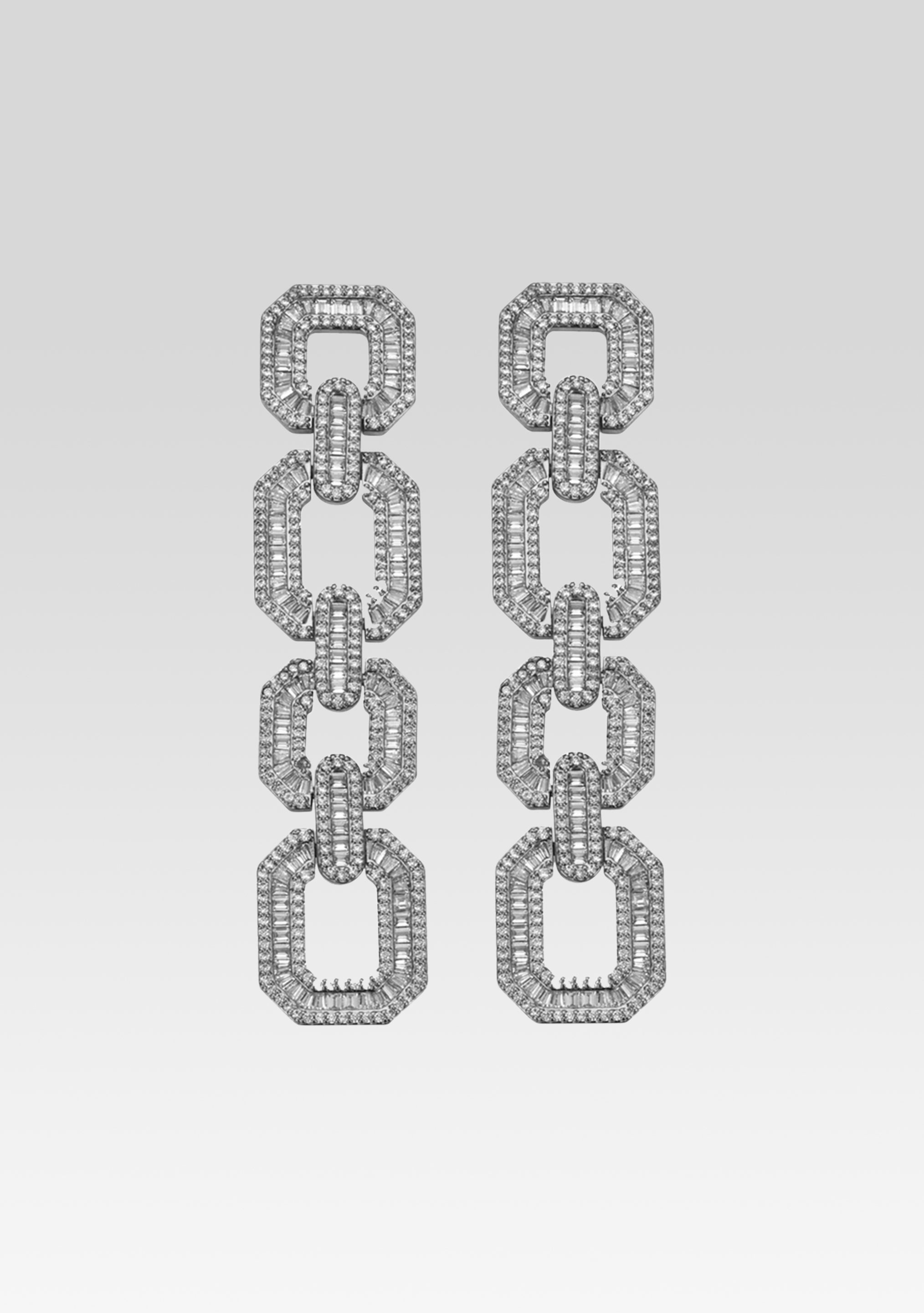 Bruno Earrings - Silver