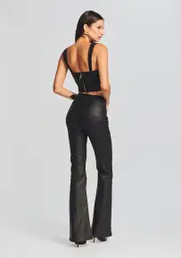 Wynona Coated Denim Pant(Coated Black,22)