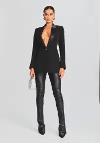 Danica Coated Denim Pant(Gator,23)