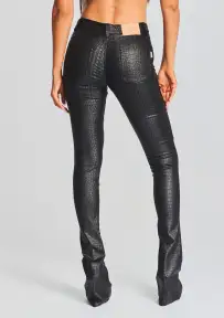 Danica Coated Denim Pant(Gator,23)