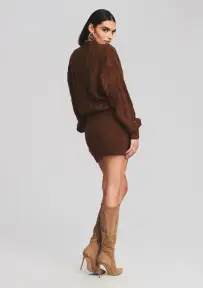 Tala Sweater Dress(Cognac,XXS)