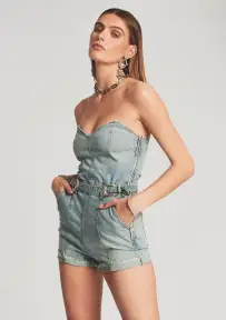 Ula Romper(Porcelain Blue,XS)