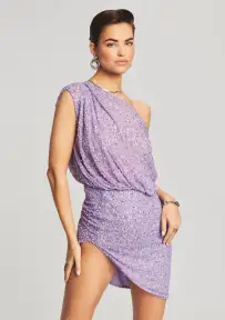 Jean Sequin Dress(Lavender,XXS)