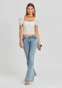 Demi Mid Rise Jean(Sorrento,23)