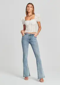 Demi Mid Rise Jean(Sorrento,23)