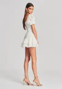 Jean Short Dress(White,XS)