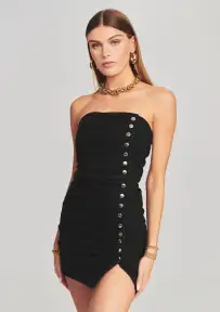 Megh Dress(True Black,XXS)