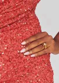 Esme Sequin Dress(Calypso Coral,XXS)