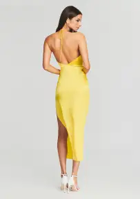 Claude Silk Dress(Green Sheen,XXS)
