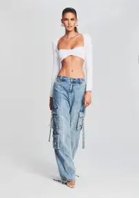 Alejandra Cargo Pant(Vintage Celeste,23)