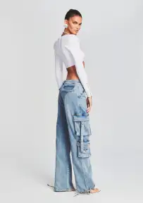 Alejandra Cargo Pant(Vintage Celeste,23)