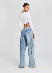 Alejandra Cargo Pant(Vintage Celeste,23)