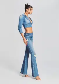 Maxine Denim Top(Bailey,XXS)
