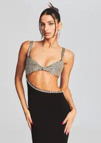 Fernanda Dress(Black/Silver,XXS)