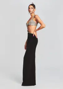 Fernanda Dress(Black/Silver,XXS)