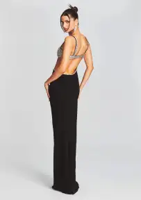 Fernanda Dress(Black/Silver,XXS)