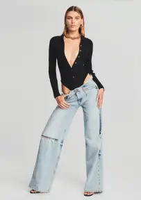 Aston Wide Leg Jean(Coastline,22)