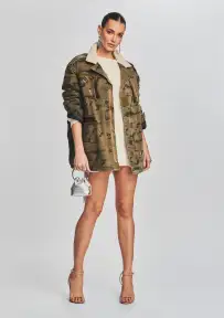 Frankie Jacket(Green Camo,XS/S)
