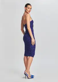 Prim Sequin Dress(Royal Blue,XXS)