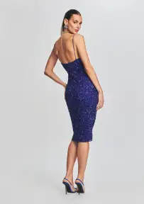 Prim Sequin Dress(Royal Blue,XXS)