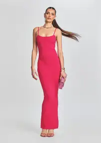 Kylie Bandage Knit Dress(Dragon Fruit,XXS)