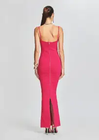 Kylie Bandage Knit Dress(Dragon Fruit,XXS)