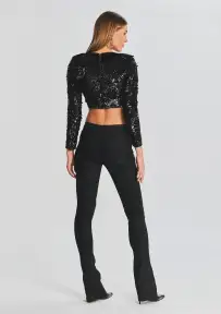 Cindy Coated Denim Jean(Waxed Black,23)