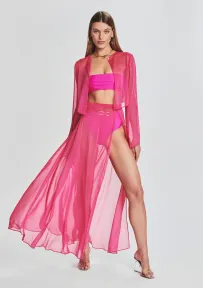 Grace Cropped Shirt(Pink,XS)