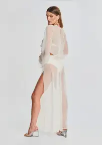 Grace Cropped Shirt(Cream,XS)