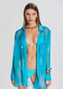 Jonas Buttoned Shirt - Turquoise