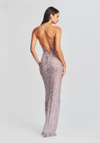 Dante Sequin Dress(Mink Grey,XXS)