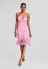 Eliza Lace Midi Dress