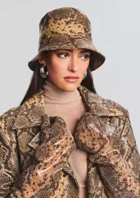 Yani Leather Gloves(Tannin Snake,XS/S)