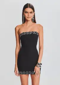 Abigail Dress(Black/Silver,XXS)