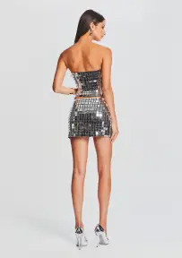 Londyn Skirt(Black/Silver,XXS)