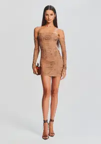 Dream Mini Dress(Nude,XXS)