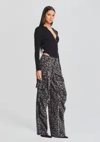 Jane Cargo Pant(Grey Leopard,23)