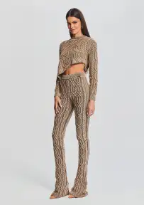 Orchis Cable Knit Sweater(Washed Tan,XXS/XS)