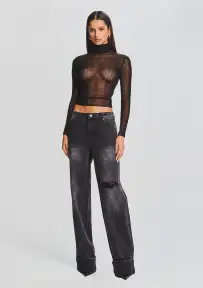 Margot Cuffed Boyfriend Jean(Midnight,23)