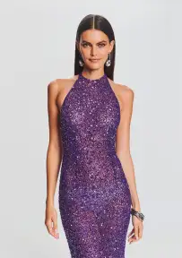 Clarisse Sequin Dress(Amethyst,XXS)