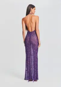 Clarisse Sequin Dress(Amethyst,XXS)