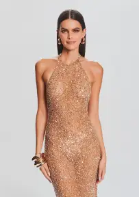 Clarisse Sequin Dress(Champagne,XXS)