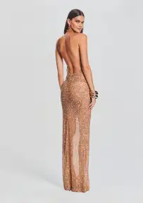 Clarisse Sequin Dress(Champagne,XXS)